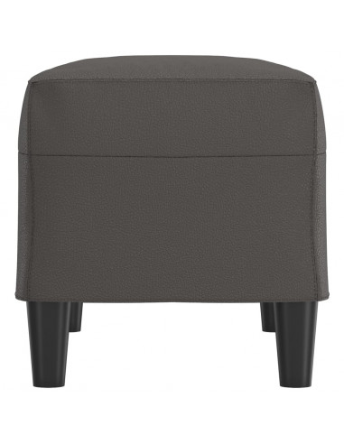 Panca Grigia 70x35x41 cm in Similpelle