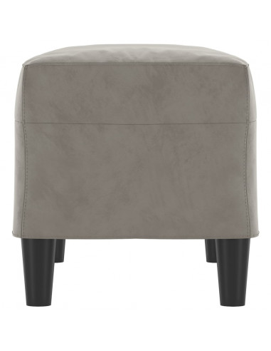 Panca Grigio Chiaro 70x35x41 cm in Velluto