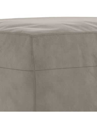 Panca Grigio Chiaro 70x35x41 cm in Velluto