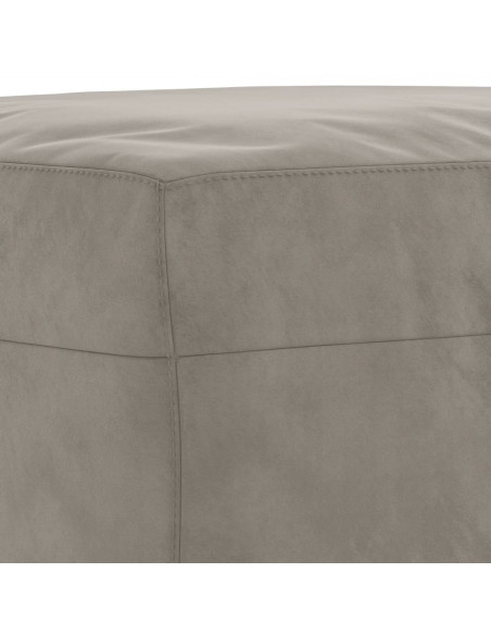 Panca Grigio Chiaro 70x35x41 cm in Velluto