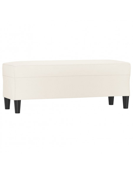 Panca Crema 100x35x41 cm in Similpelle