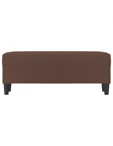 Panca Marrone 100x35x41 cm in Similpelle