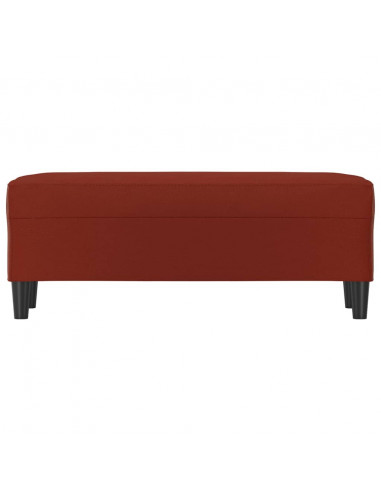 Panca Rosso Vino 100x35x41 cm in Similpelle