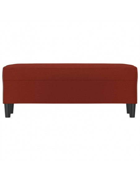 Panca Rosso Vino 100x35x41 cm in Similpelle