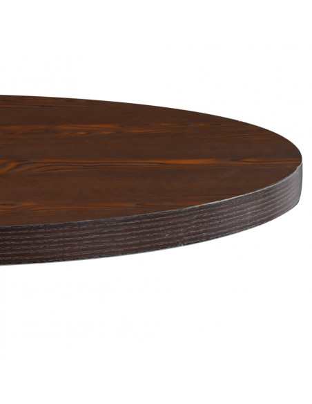 Tavolo da Bistrot Marrone Scuro 80 cm in MDF