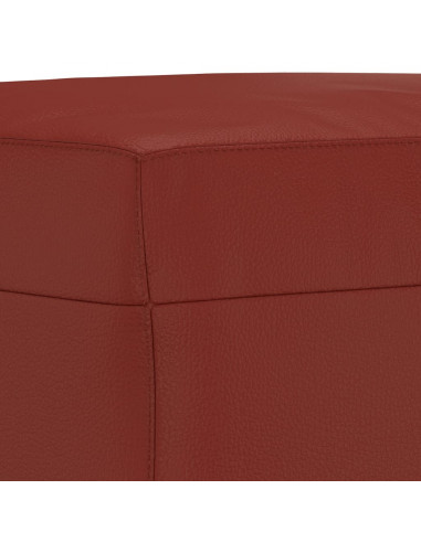 Panca Rosso Vino 100x35x41 cm in Similpelle