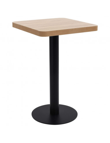 Tavolo da Bistrot Marrone Chiaro 50x50 cm in MDF