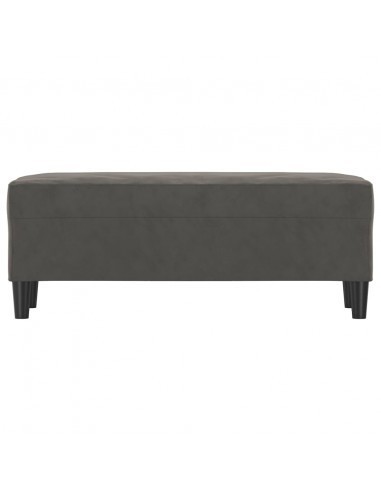 Panca Grigio Scuro 100x35x41 cm in Velluto