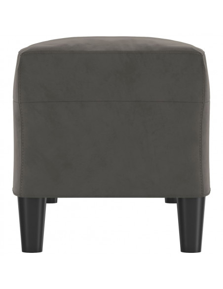 Panca Grigio Scuro 100x35x41 cm in Velluto