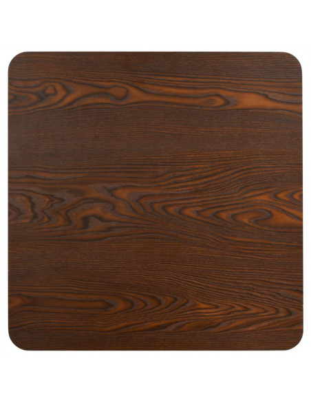 Tavolo da Bistrot Marrone Scuro 50x50 cm in MDF