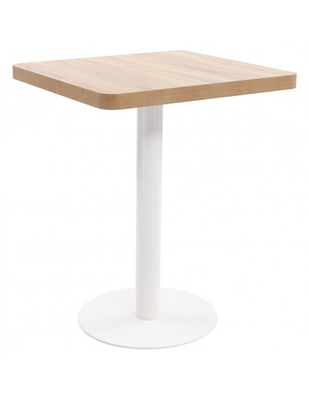 Tavolo da Bistrot Marrone Chiaro 60x60 cm in MDF