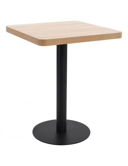 Tavolo da Bistrot Marrone Chiaro 60X60 cm in MDF