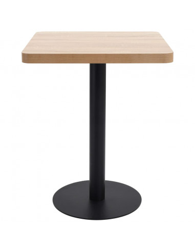 Tavolo da Bistrot Marrone Chiaro 60X60 cm in MDF