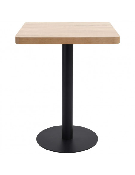 Tavolo da Bistrot Marrone Chiaro 60X60 cm in MDF