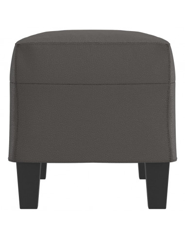 Panca Grigia 70x35x41 cm in Similpelle