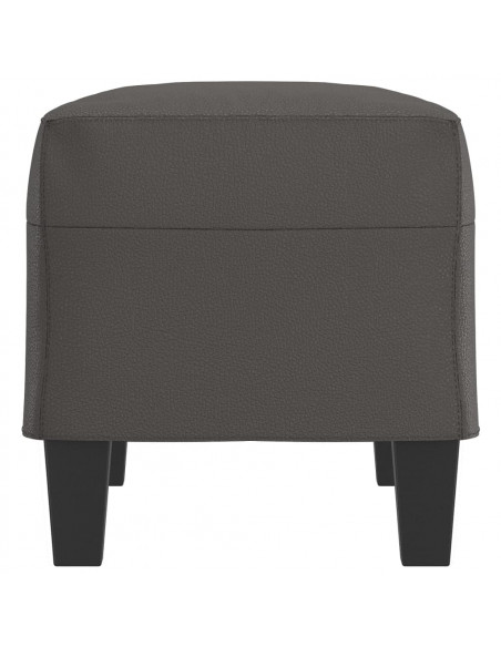 Panca Grigia 70x35x41 cm in Similpelle