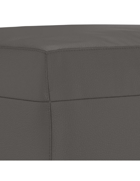 Panca Grigia 70x35x41 cm in Similpelle