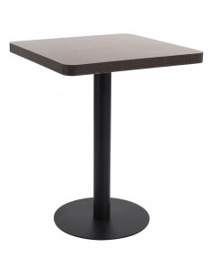 Tavolo da Bistrot Marrone Scuro 60x60 cm in MDF 2