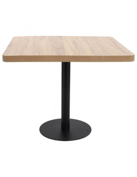 Tavolo da Bistrot Marrone Chiaro 80x80 cm in MDF