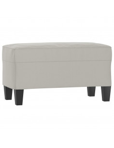 Panca Grigio Chiaro 70x35x41 cm in Microfibra 2