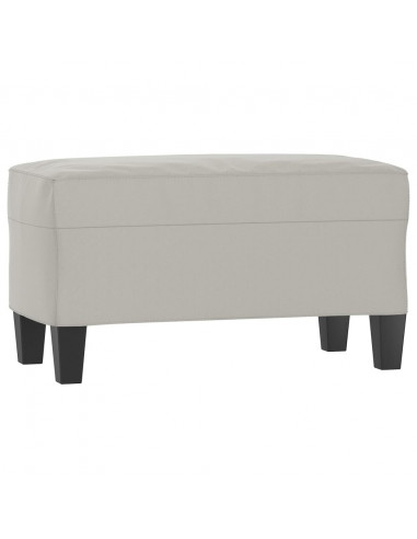 Panca Grigio Chiaro 70x35x41 cm in Microfibra