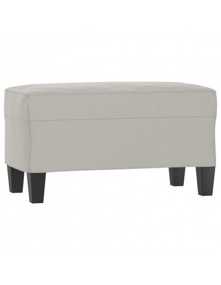 Panca Grigio Chiaro 70x35x41 cm in Microfibra