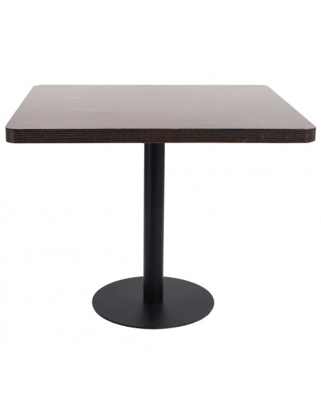 Tavolo da Bistrò Marrone Scuro 80x80 cm in MDF