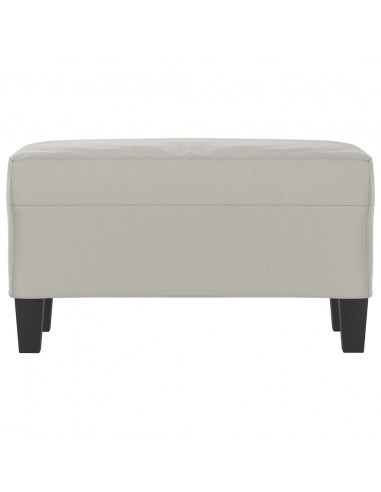 Panca Grigio Chiaro 70x35x41 cm in Microfibra