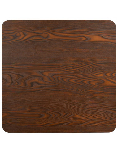 Tavolo da Bistrò Marrone Scuro 80x80 cm in MDF