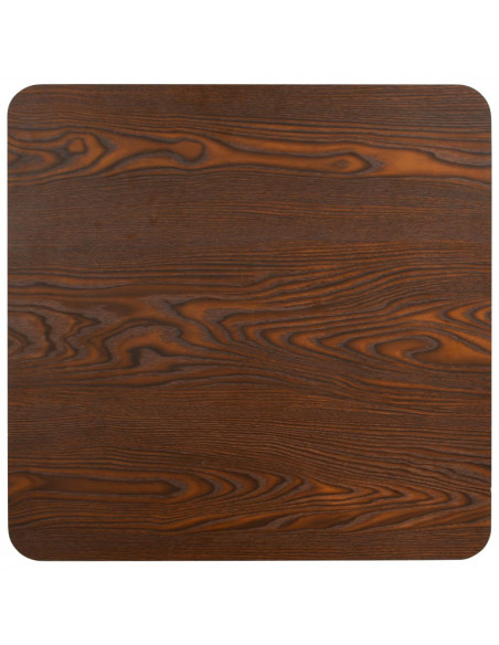 Tavolo da Bistrò Marrone Scuro 80x80 cm in MDF