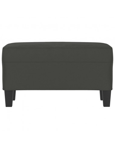 Panca grigio scuro 70x35x41 cm in Microfibra