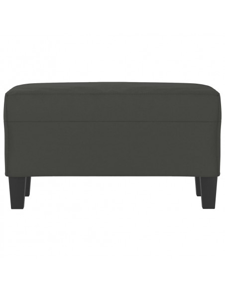 Panca grigio scuro 70x35x41 cm in Microfibra