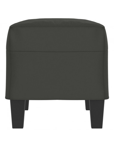 Panca grigio scuro 70x35x41 cm in Microfibra