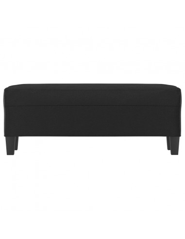 Panca Nera 100x35x41 cm in Similpelle