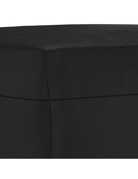 Panca Nera 100x35x41 cm in Similpelle