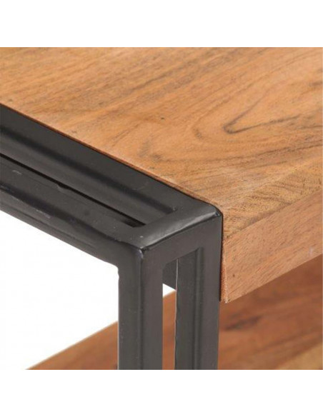 Mobile Porta TV 150x30x40 cm in Legno Massello di Acacia