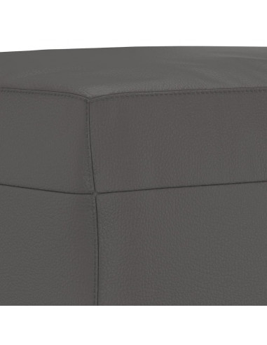 Panca Grigia 100x35x41 cm in Similpelle