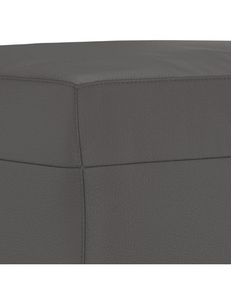 Panca Grigia 100x35x41 cm in Similpelle