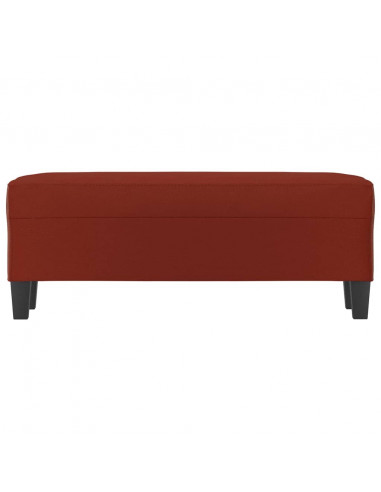 Panca Rosso Vino 100x35x41 cm in Similpelle