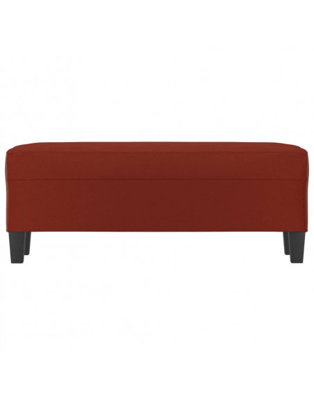 Panca Rosso Vino 100x35x41 cm in Similpelle