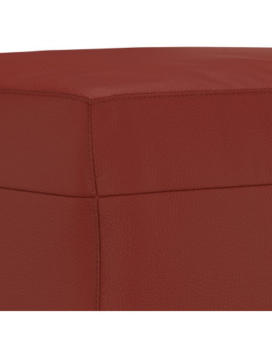 Panca Rosso Vino 100x35x41 cm in Similpelle
