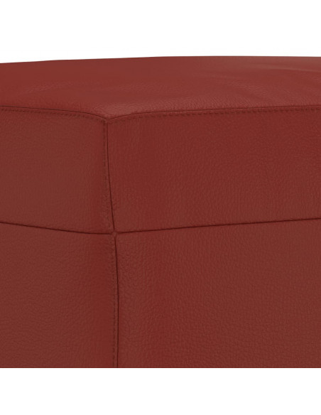Panca Rosso Vino 100x35x41 cm in Similpelle