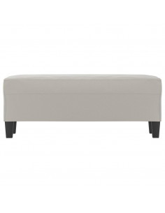 Panca Grigio Chiaro 100x35x41 cm in Microfibra 2