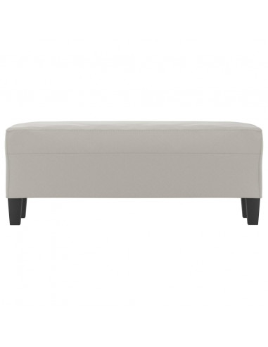 Panca Grigio Chiaro 100x35x41 cm in Microfibra