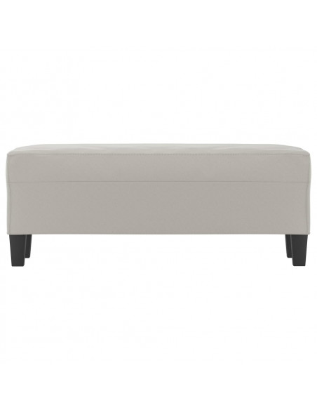 Panca Grigio Chiaro 100x35x41 cm in Microfibra