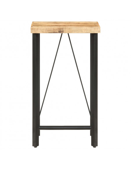 Tavolo da Bar 60x60x107 cm in Legno Ruvido di Mango