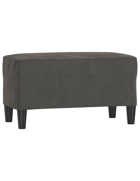 Panca Grigio Scuro 70x35x41 cm in Velluto