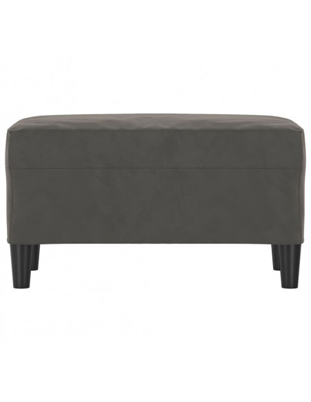 Panca Grigio Scuro 70x35x41 cm in Velluto