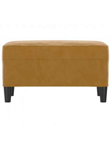 Panca Marrone 70x35x41 cm in Velluto