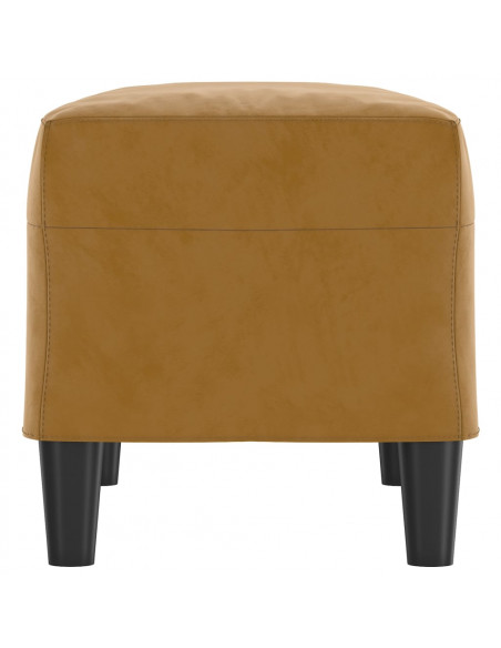 Panca Marrone 70x35x41 cm in Velluto